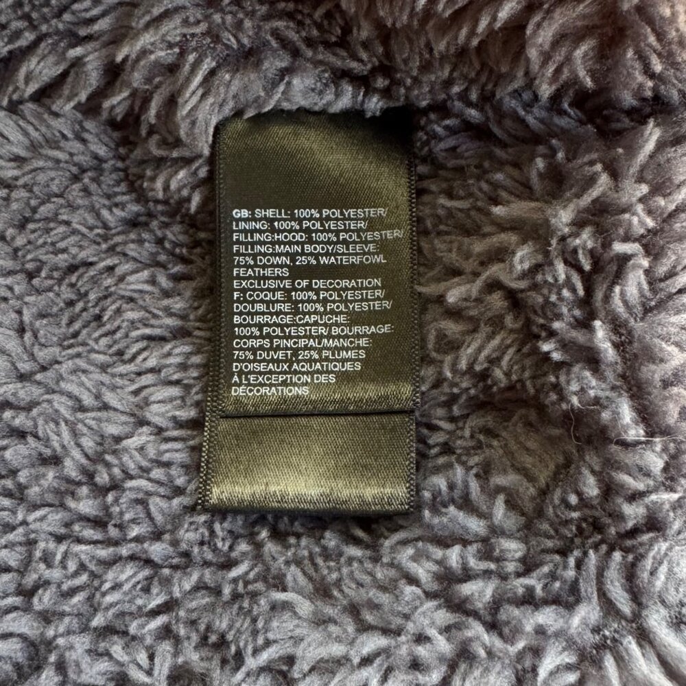 THE NORTH FACE Moondoggy Puffer Jacket Girls 12-18M Pink Gray Puffer EUC Baby - Picture 9 of 11